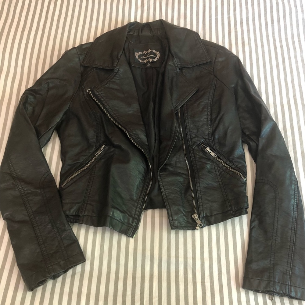 Faux leather jacket